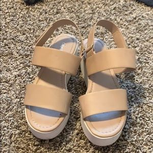 Platform wedge sandals